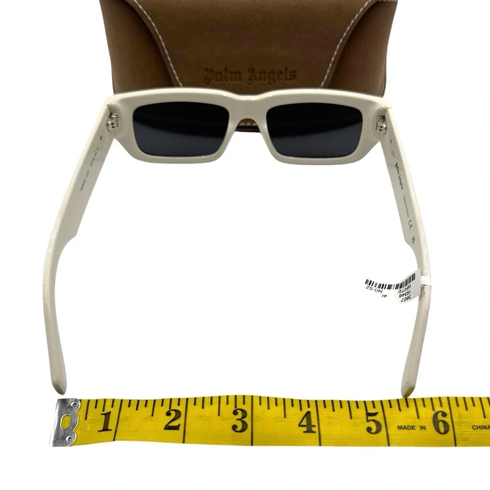 Palm Angels Sutter Sunglasses - White / Dark Grey (PERI035 0107)